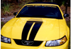 1999-03 Mustang Dual Hood Stripe Kit with Fader - Flat Hood